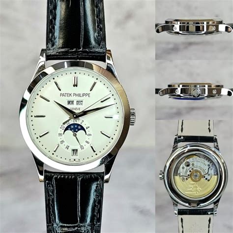 jual jam tangan antik patek philippe|Patek Philippe Annual Calendar Moonphase 5396r .